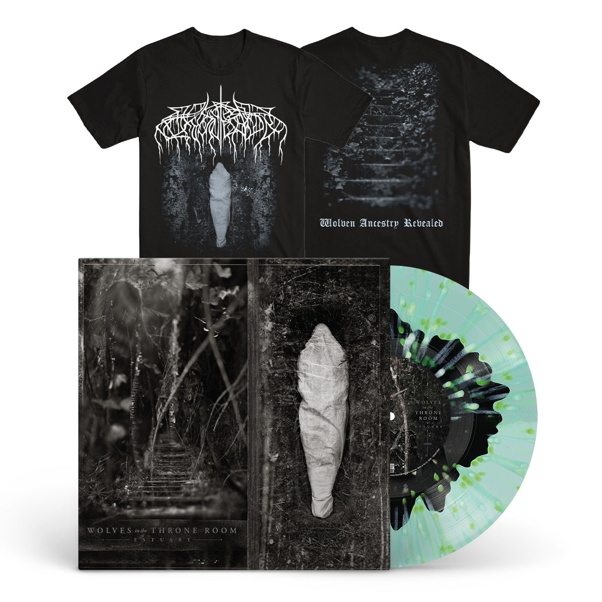 WOLVES IN THE THRONE ROOM "Estuary" LP + T-Shirt Bundle