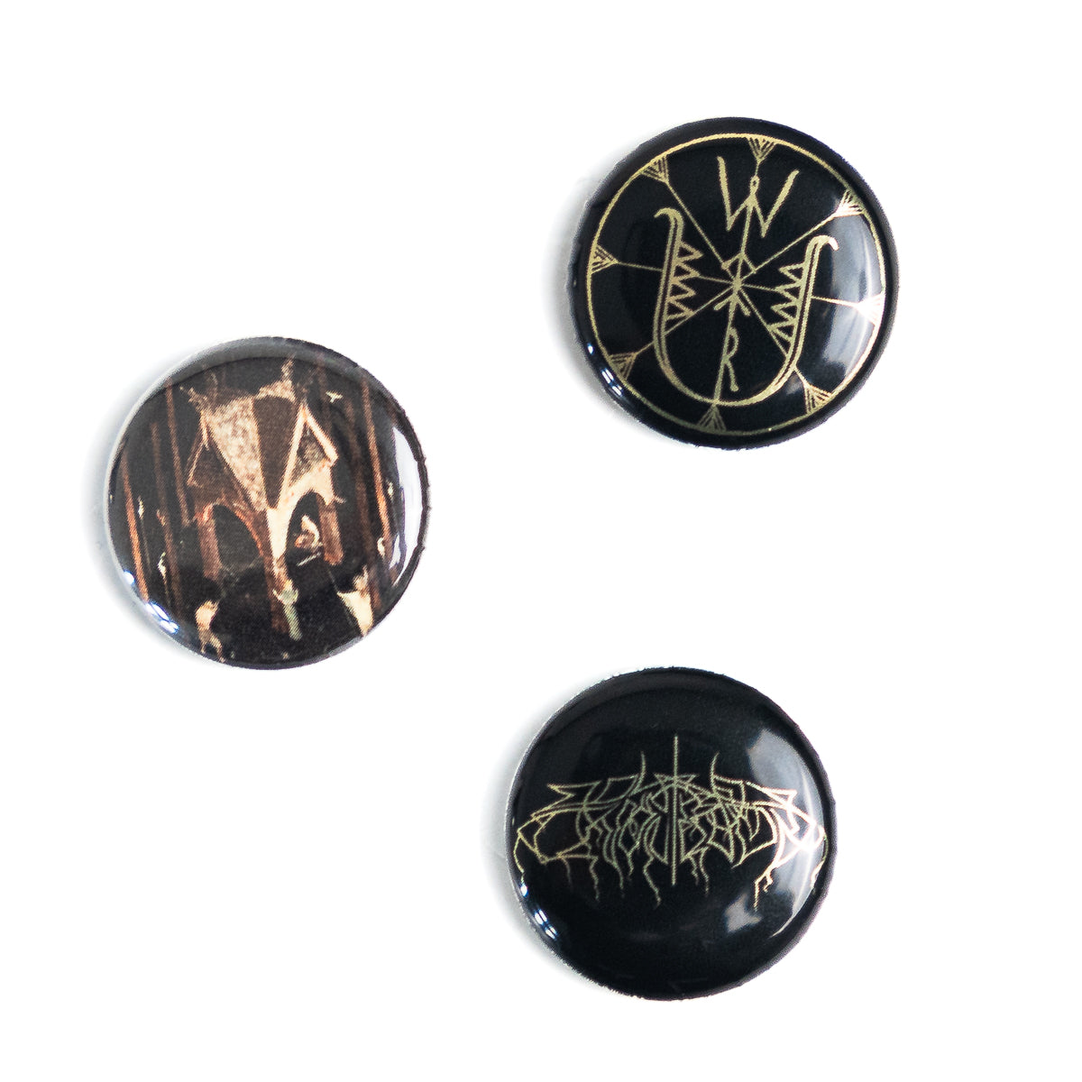 WOLVES IN THE THRONE ROOM "Thrice Woven" Button Set