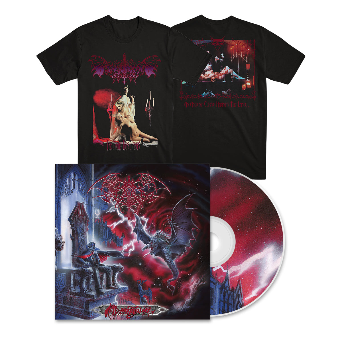 WORM &quot;Necropalace&quot; CD + T-Shirt Bundle