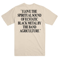 AGRICULTURE "Ecstatic Black Metal - Natural" T-Shirt - Evil Greed
