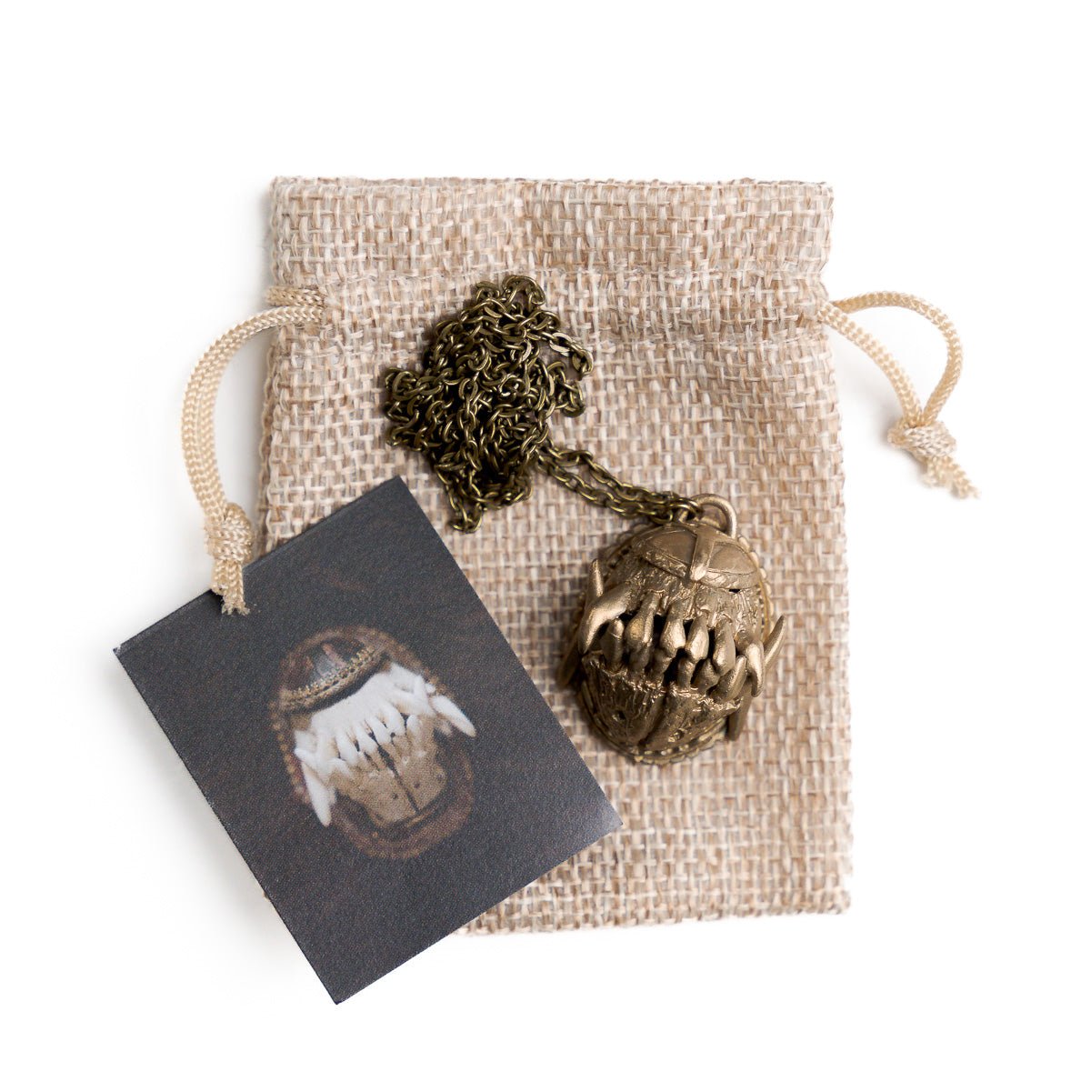 AMENRA "Fang - Bronze" Necklace - Evil Greed