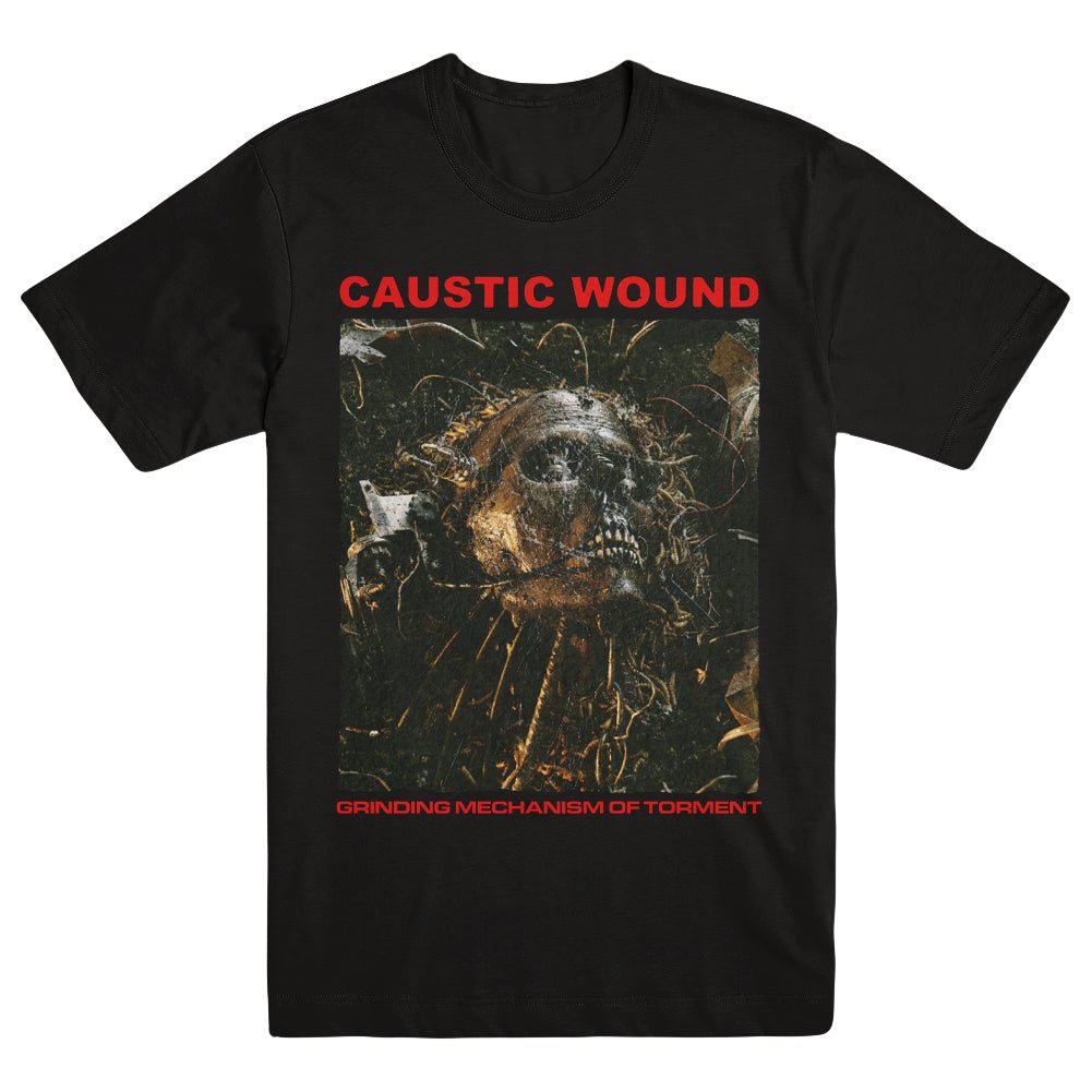 CAUSTIC WOUND "Grinding Mechanism Of Torment" T-Shirt - Evil Greed