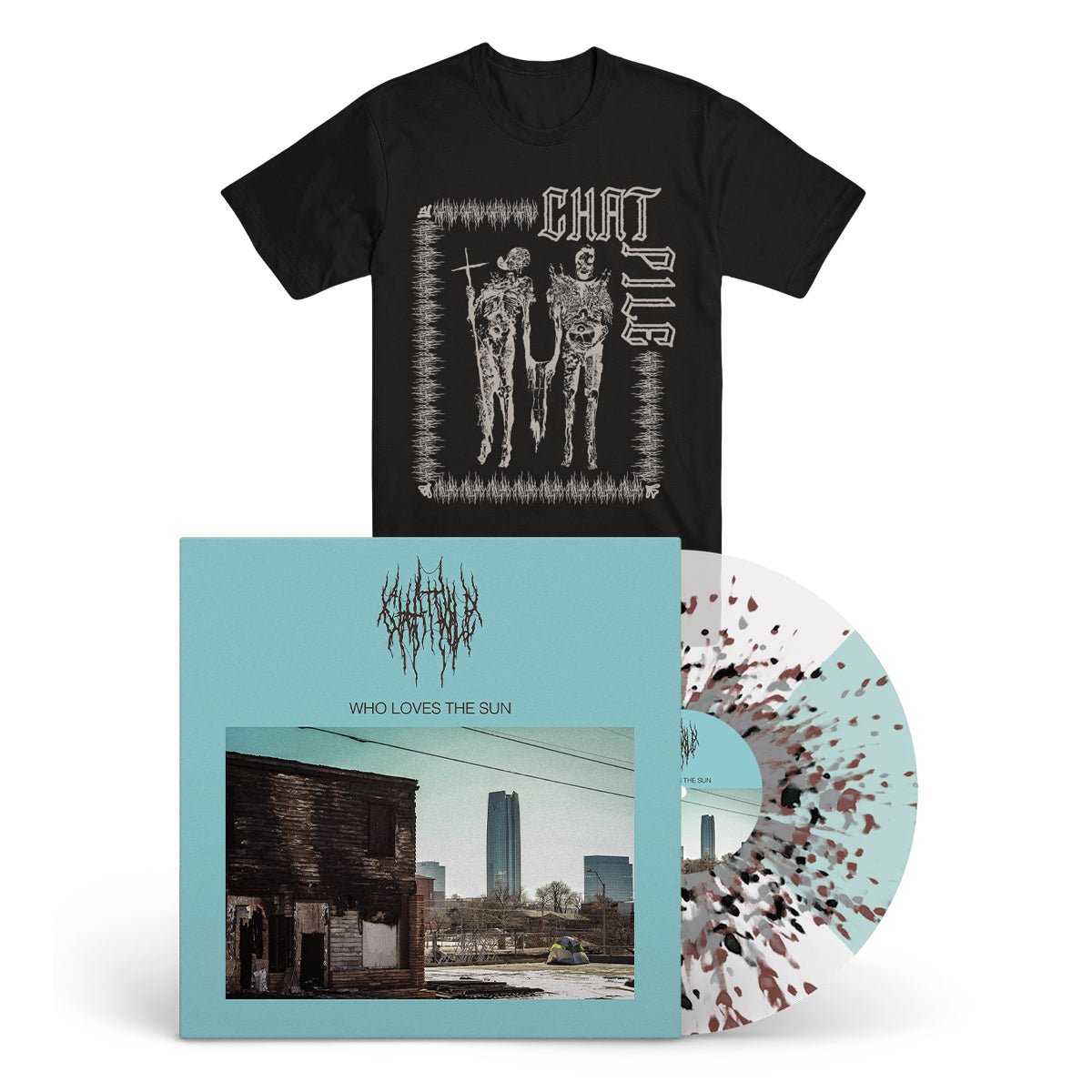CHAT PILE "Who Loves The Sun" LP + T-Shirt Bundle - Evil Greed