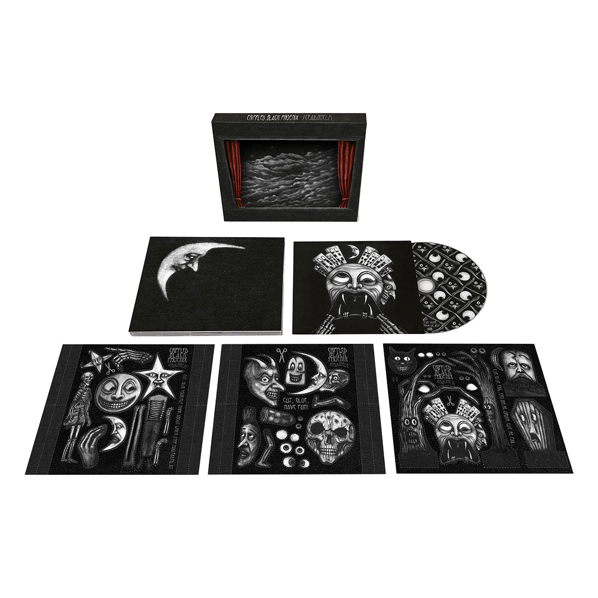 CRIPPLED BLACK PHOENIX "Sceaduhelm (Deluxe Edition)" 2xCD + T-Shirt Bundle