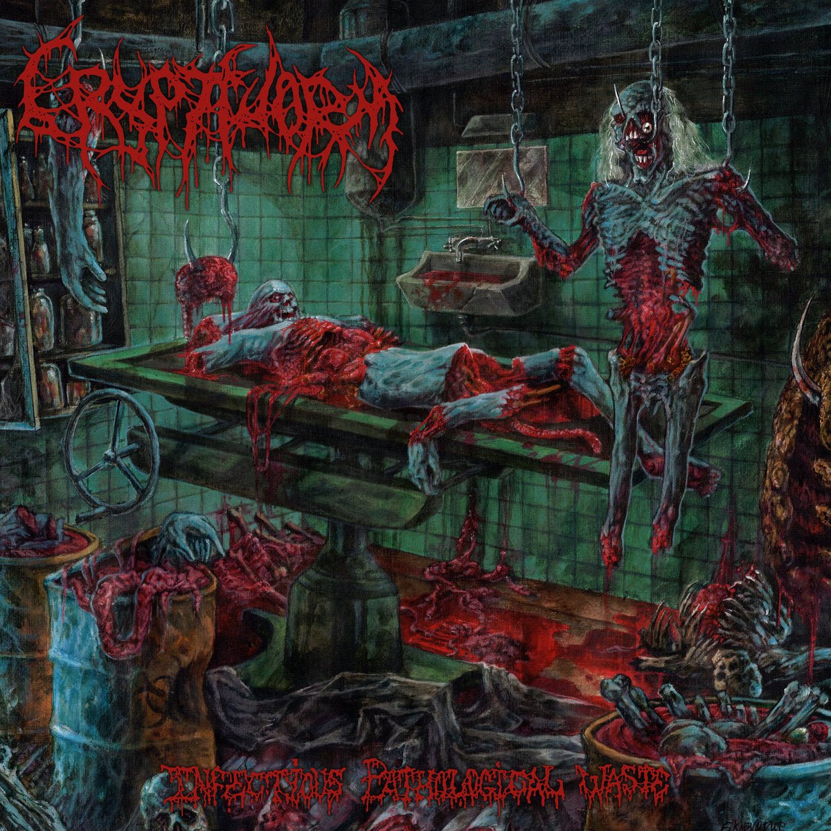 CRYPTWORM "Infectious Pathological Waste" LP - Evil Greed