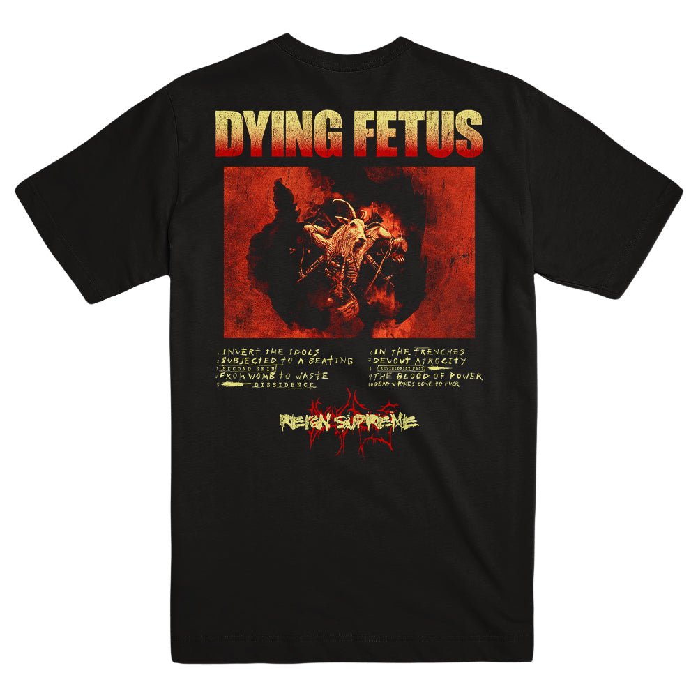 DYING FETUS "Reign Supreme - Tracklist" T-Shirt