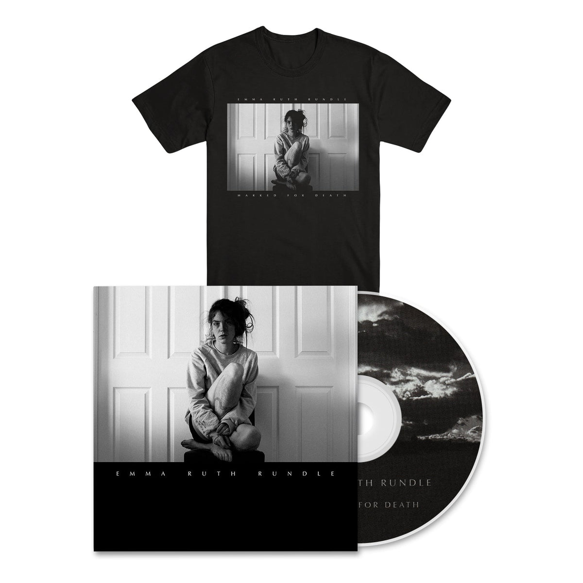 EMMA RUTH RUNDLE "Marked For Death" CD + T-Shirt Bundle - Evil Greed