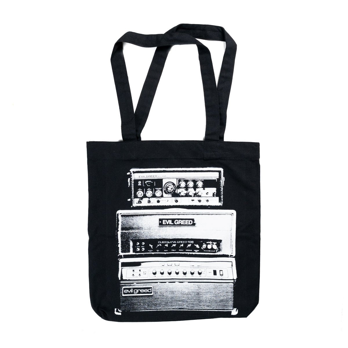 EVIL GREED "Amps 2.0 - Black" Tote Bag