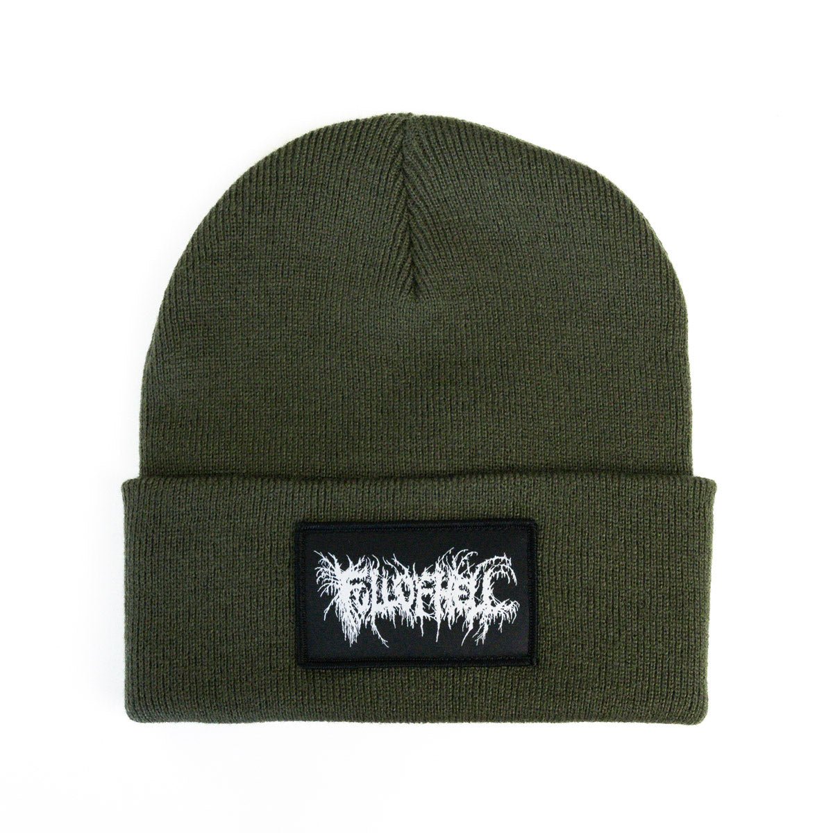 FULL OF HELL "Logo Patch - Green" Beanie