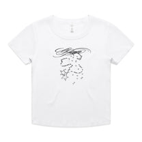 GLIXEN "Rosary - Baby Tee" T-Shirt - Evil Greed