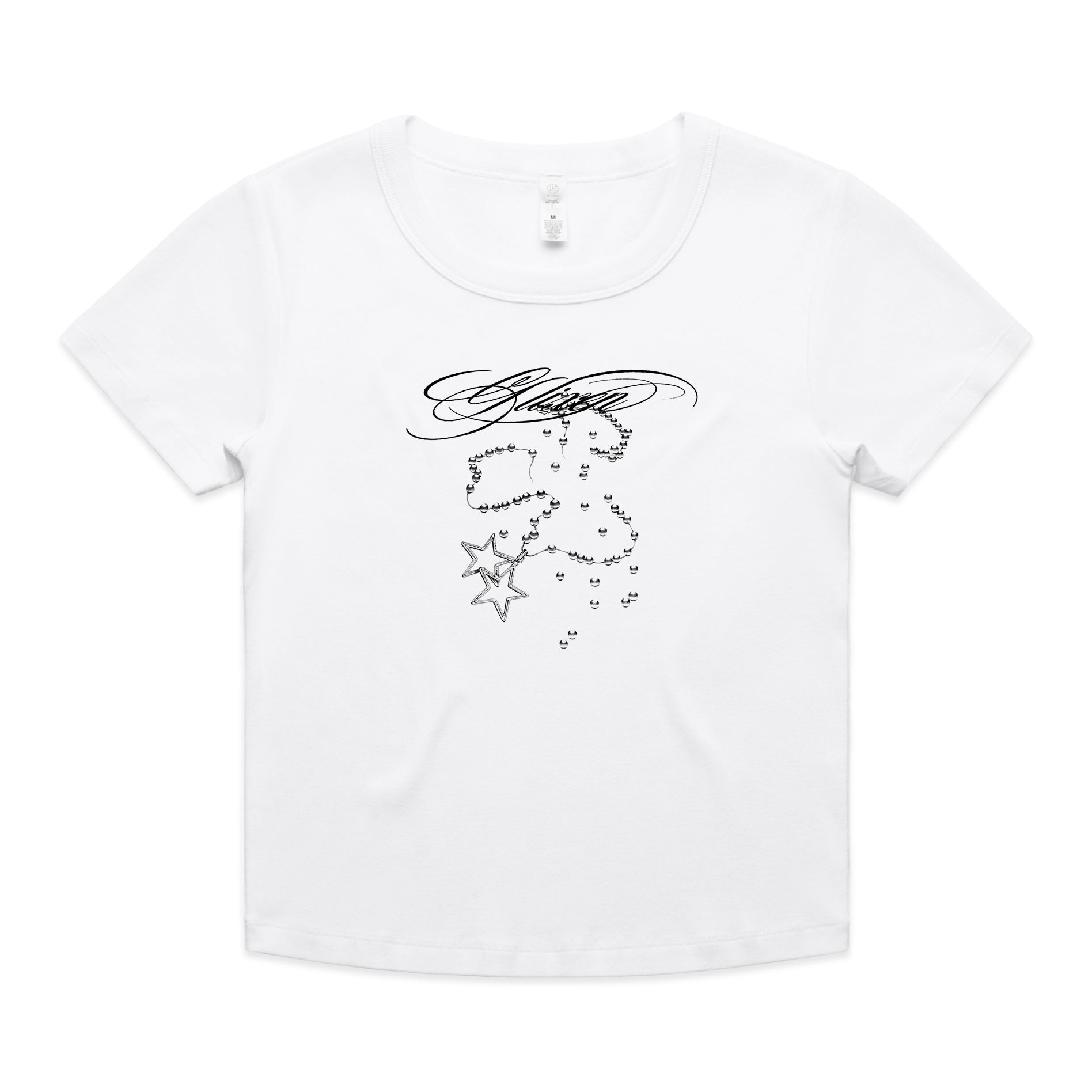 GLIXEN "Rosary - Baby Tee" T-Shirt - Evil Greed
