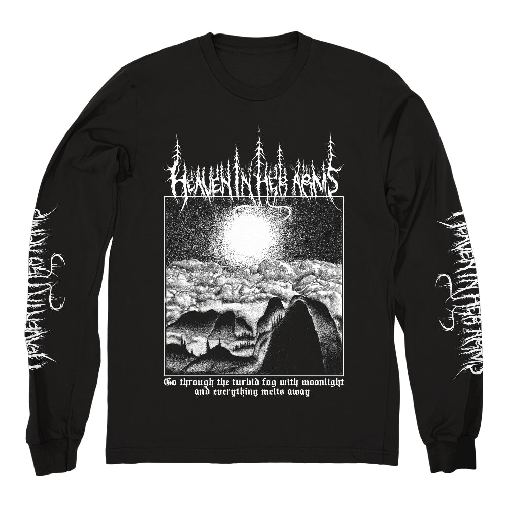 HEAVEN IN HER ARMS "Turbid Fog - White" Longsleeve - Evil Greed
