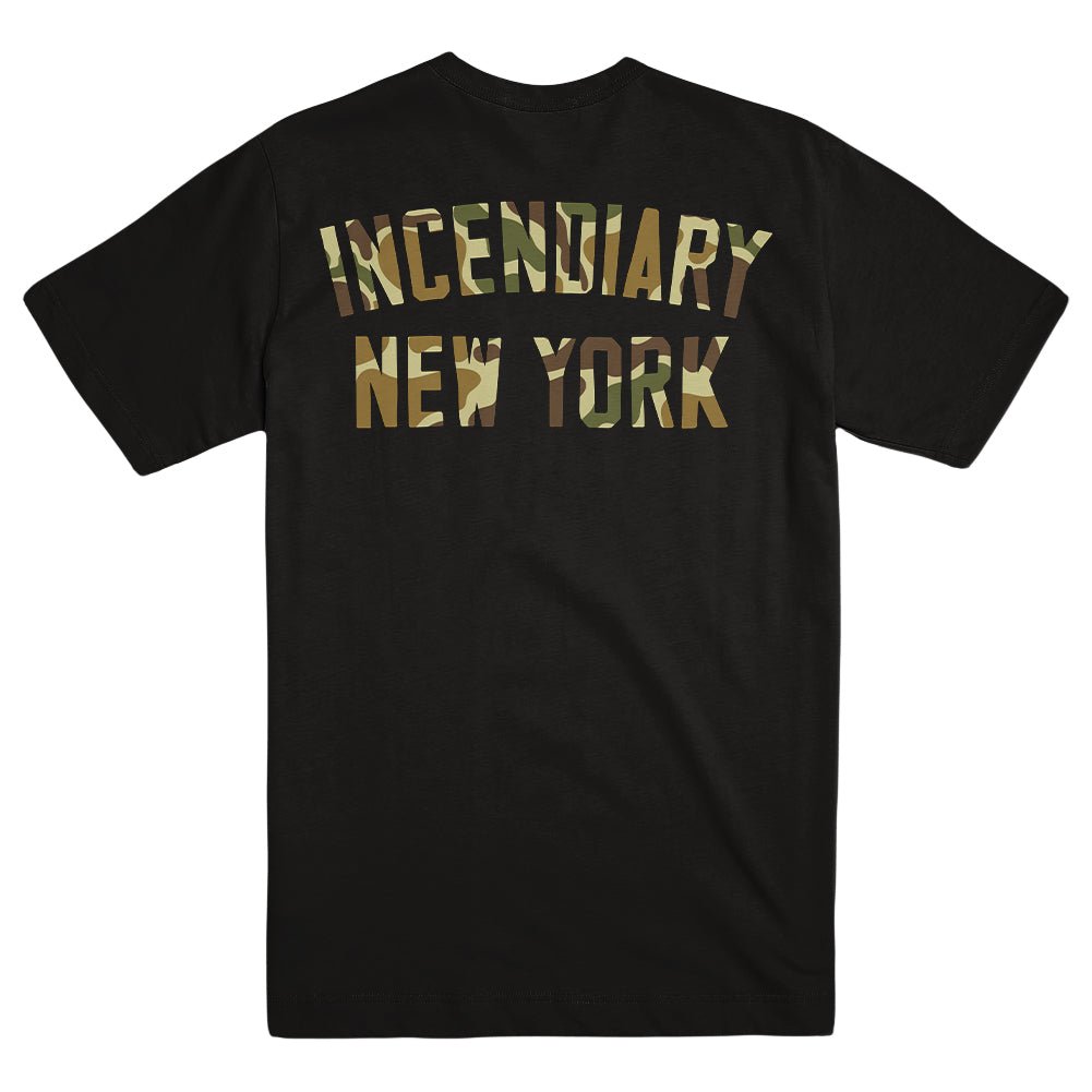 INCENDIARY "Product Of New York - Camo" T-Shirt - Evil Greed
