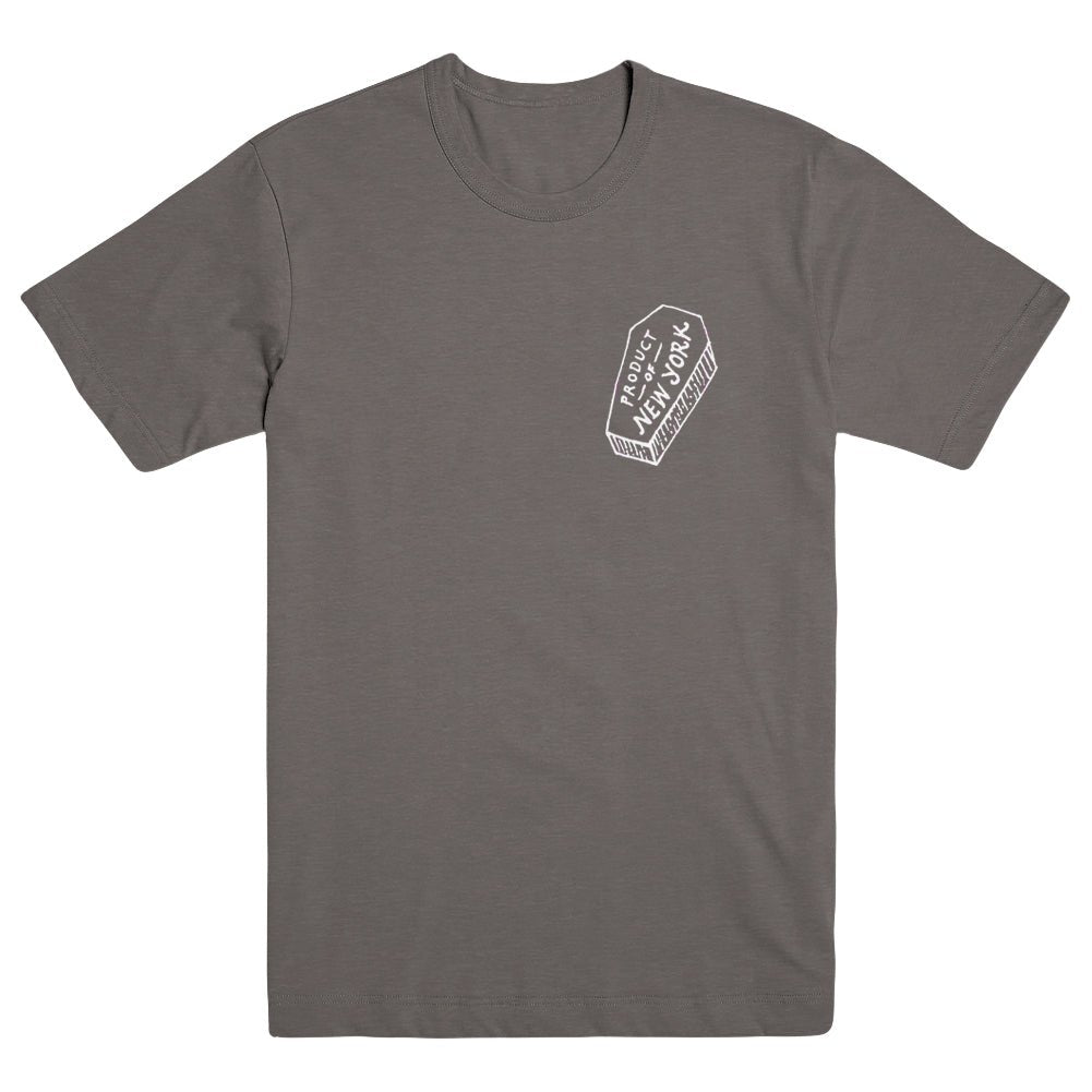 INCENDIARY "Product Of New York - Grey" T-Shirt - Evil Greed