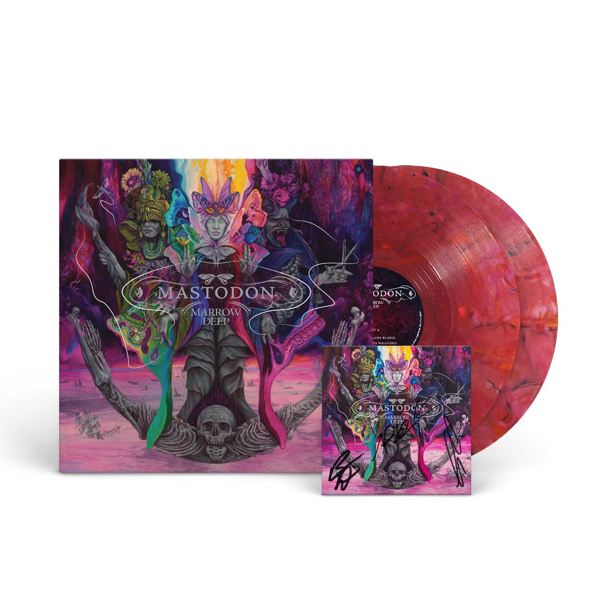 MASTODON "Marrow Deep" 2xLP + Signed Card Bundle - Evil Greed
