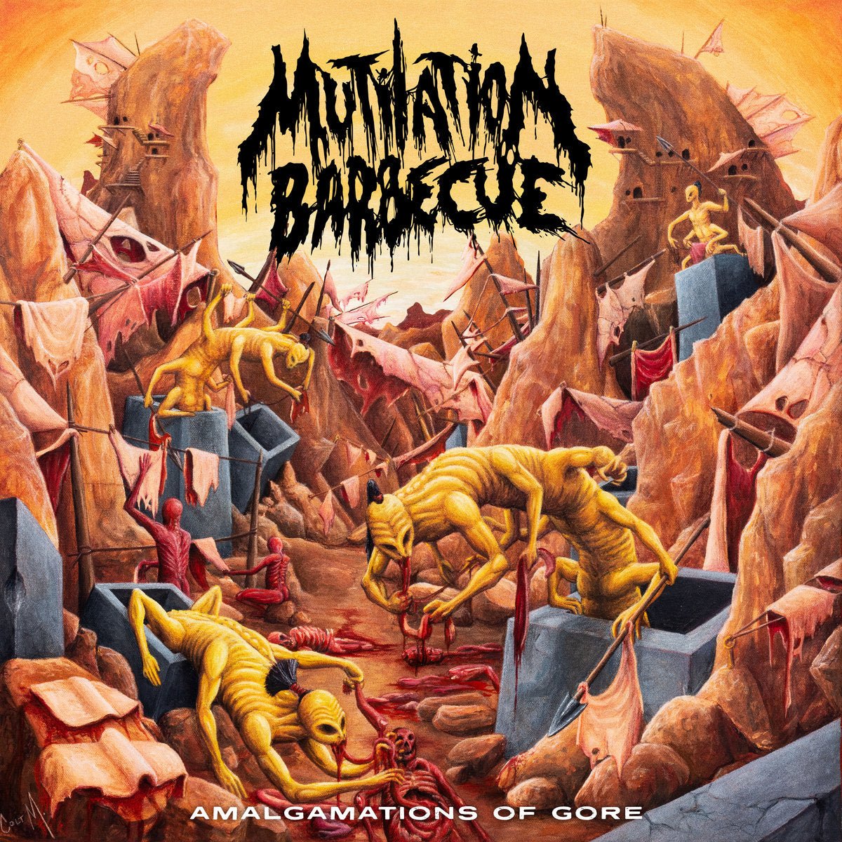 MUTILATION BARBECUE "Amalgamations Of Gore" LP - Evil Greed