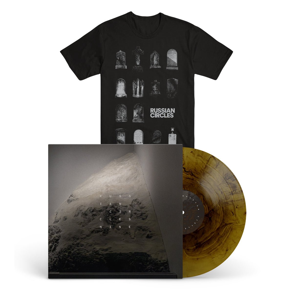 RUSSIAN CIRCLES "Nine - Tombstone" LP + T-Shirt Bundle - Evil Greed