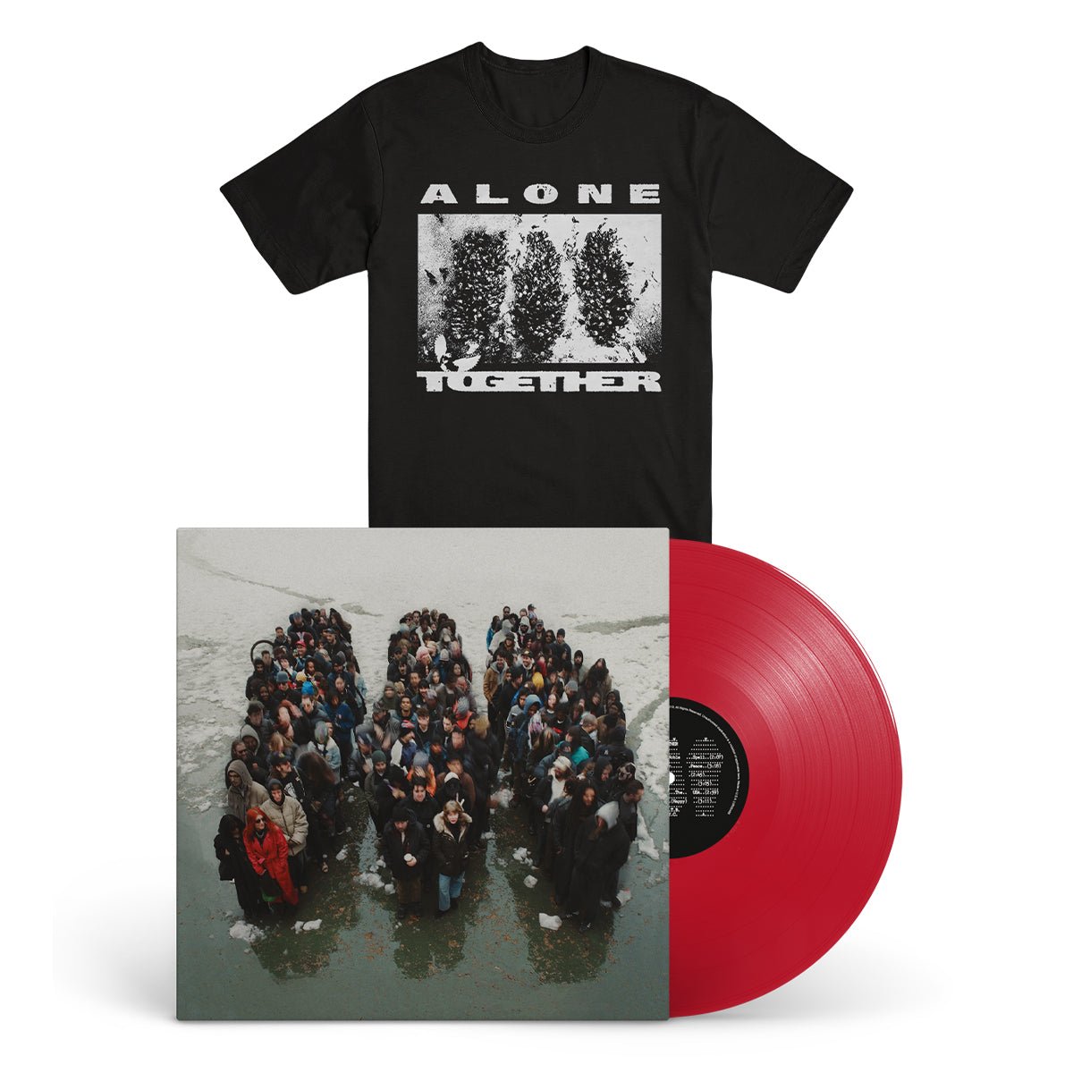 SHOW ME THE BODY "Alone Together - Deluxe - Black" LP + T-Shirt Bundle - Evil Greed