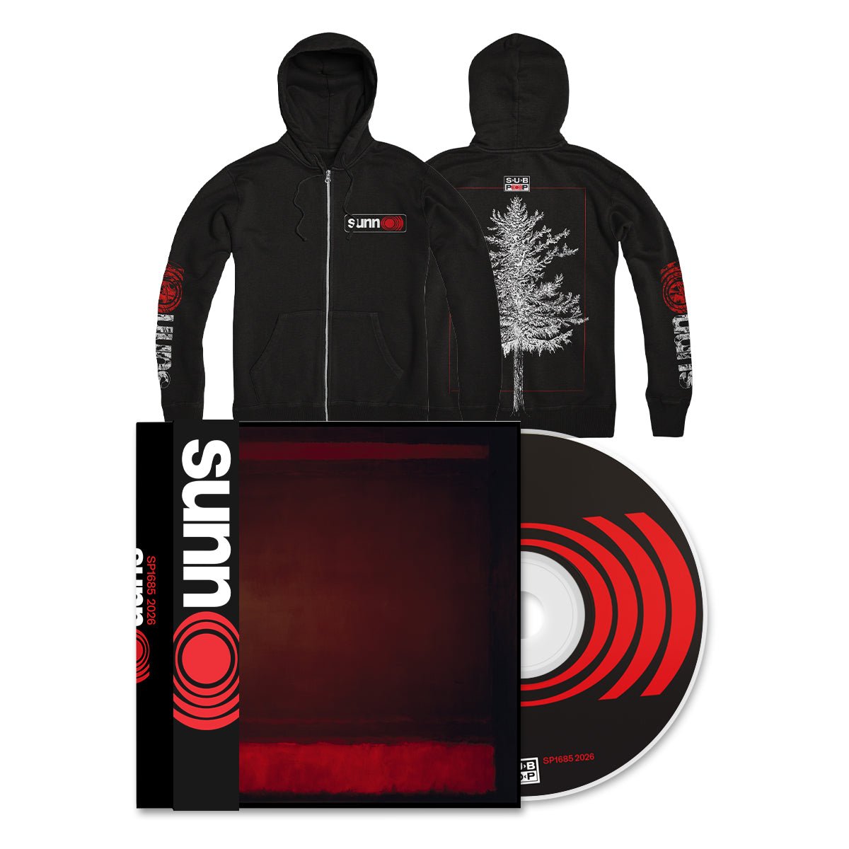 SUNN O))) "sunn O)))" CD + Zipper Bundle - Evil Greed
