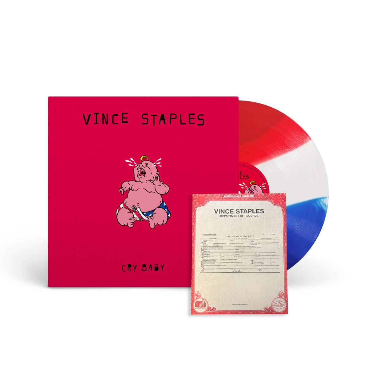 VINCE STAPLES "Cry Baby" LP - Evil Greed