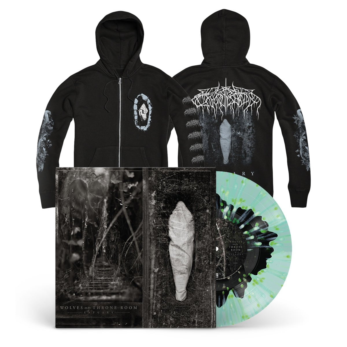 WOLVES IN THE THRONE ROOM "Estuary" LP + Zipper Bundle - Evil Greed