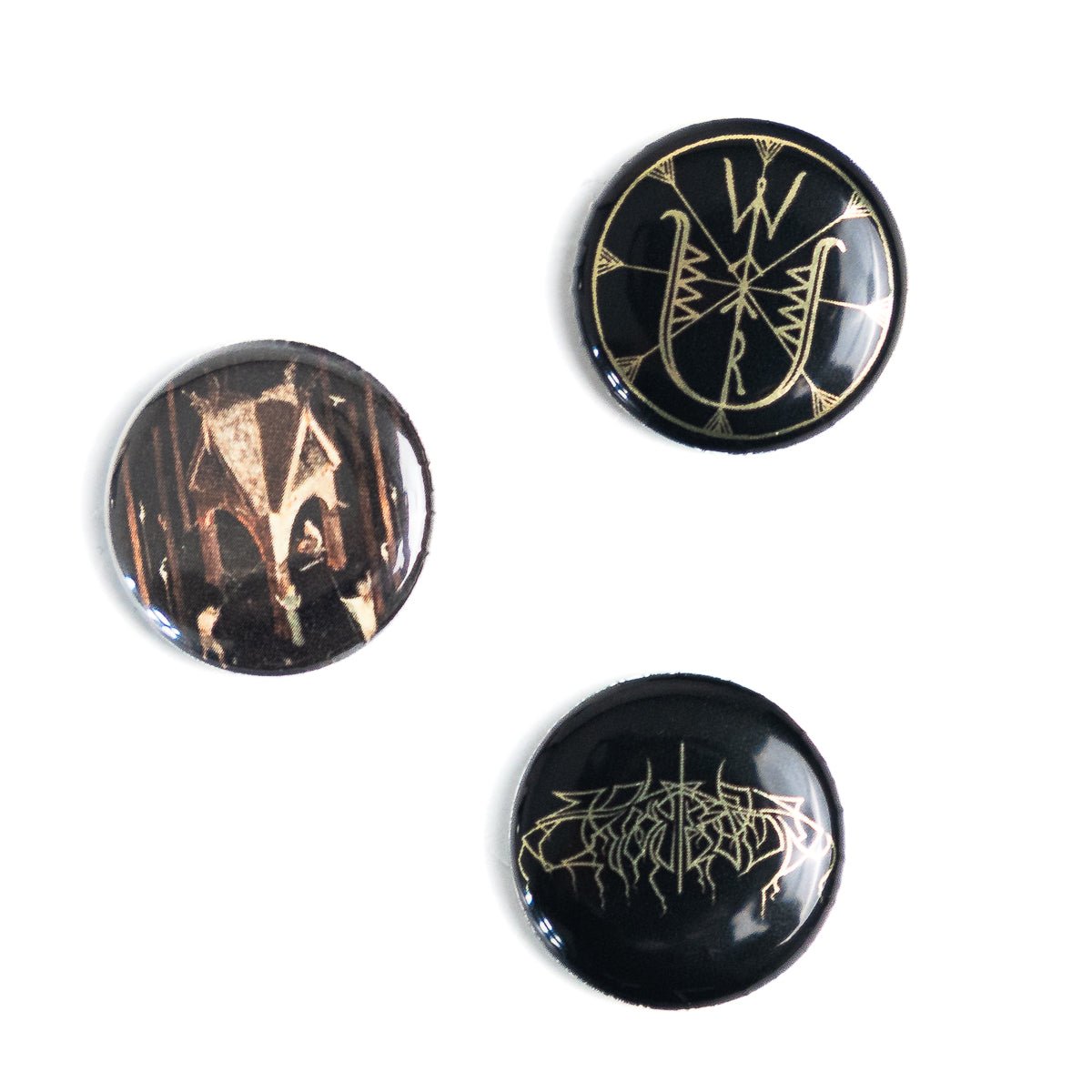 WOLVES IN THE THRONE ROOM "Thrice Woven" Button Set - Evil Greed