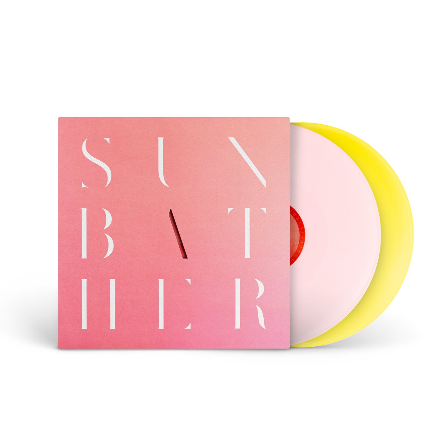DEAFHEAVEN &quot;Sunbather&quot; 2xLP BABY PINK &amp; PISS YELLOW