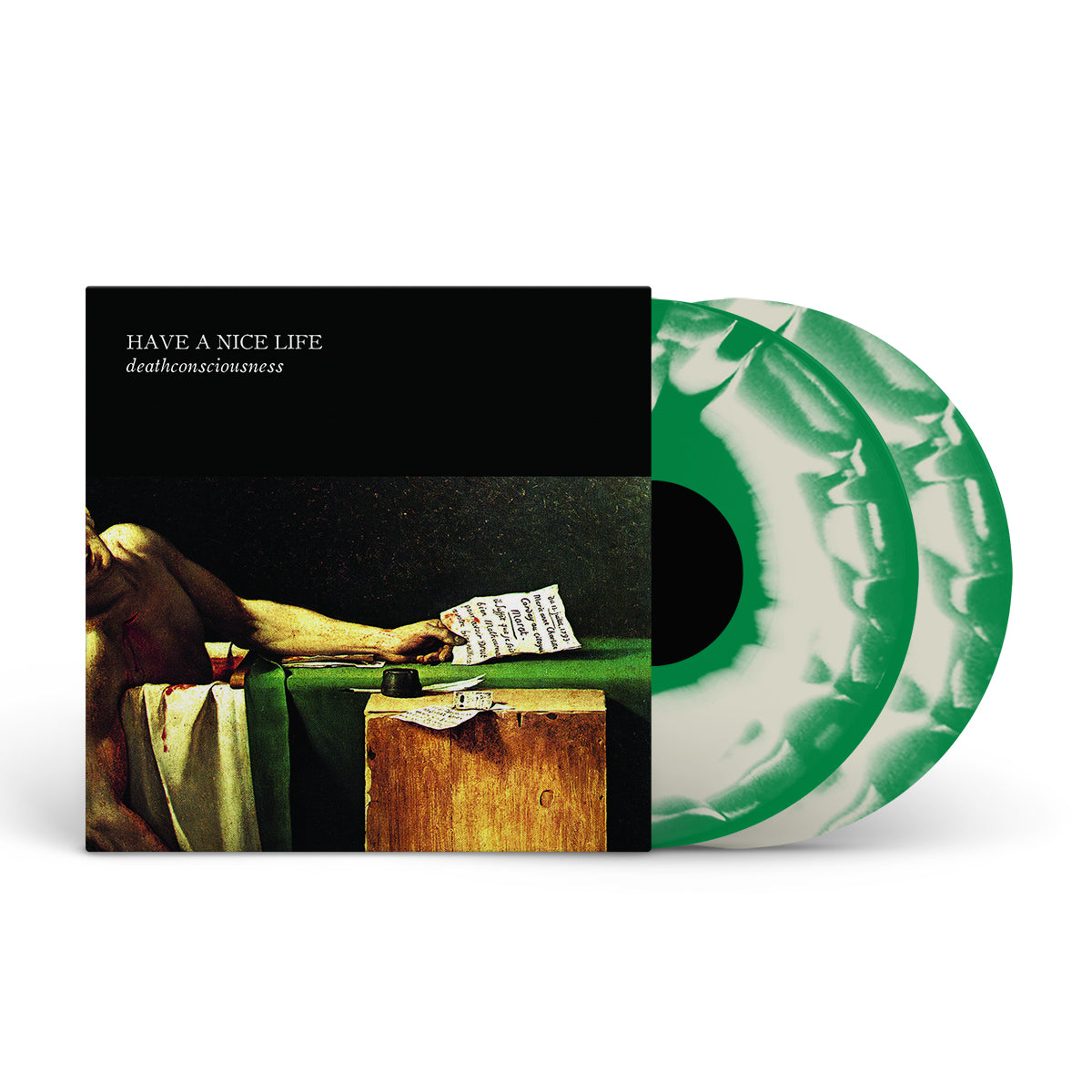 HAVE A NICE LIFE &quot;Deathconsciousness&quot; 2xLP EVERGREEN &amp; WHITE A-SIDE B-SIDE