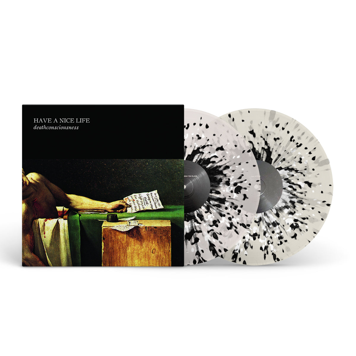 HAVE A NICE LIFE &quot;Deathconsciousness&quot; 2xLP MILKY CLEAR W BLACK SPLATTER