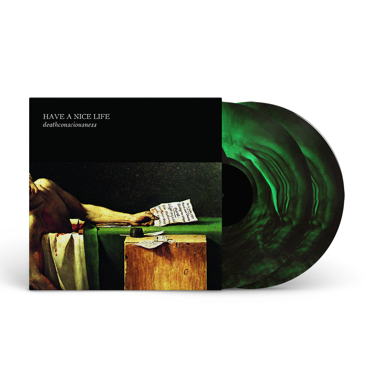 HAVE A NICE LIFE &quot;Deathconsciousness&quot; 2xLP NEON GREEN W BLACK GALAXY