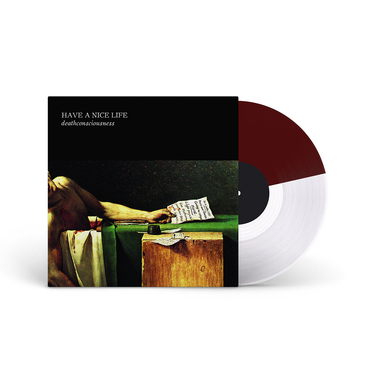 HAVE A NICE LIFE &quot;Deathconsciousness&quot; 2xLP OXBLOOD CLEAR HALF &amp; HALF