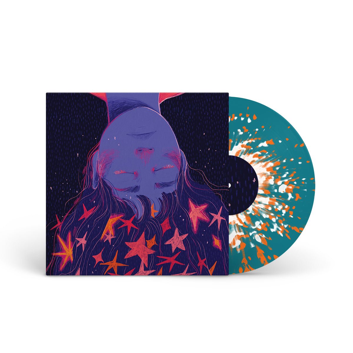 INITIATE "Cerebral Circus " LP DARK BLUE W ORANGE &amp; WHITE SPLATTER